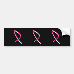 Pegatina Para Coche Conciencia sobre el cáncer de mama Cinta rosa I
