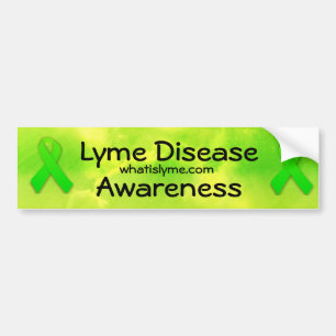 Pegatina Para Coche Conciencia sobre la enfermedad de Lyme