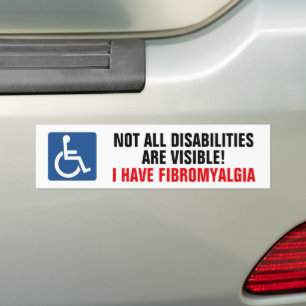 Pegatina Para Coche Concienciación sobre la fibromialgia