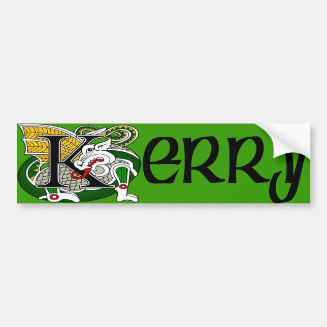 Pegatina Para Coche Condado de Kerry Bumper Sticker (Frente)