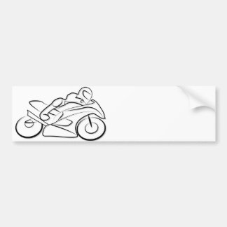 Pegatina Para Coche Conducen motocicleta carrera