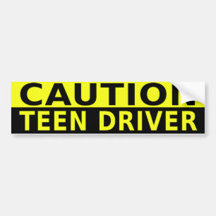 PEGATINA PARA COCHE CONDUCTOR ADOLESCENTE DE LA PRECAUCIÓN
