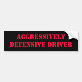 Pegatina Para Coche Conductor agresivamente defensivo