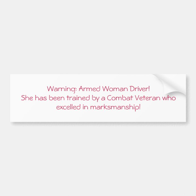 Pegatina Para Coche Conductor armado (Frente)