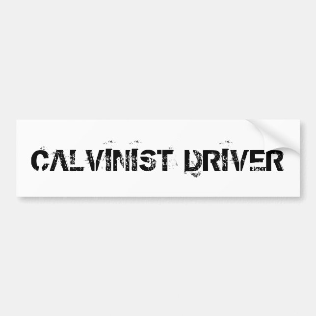 Pegatina Para Coche Conductor calvinista (Frente)