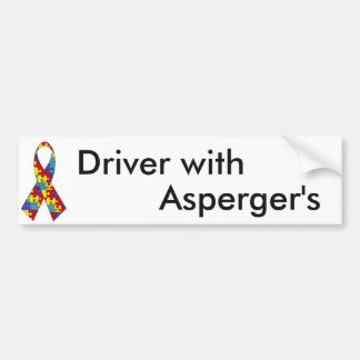 Pegatina Para Coche Conductor con Asperger