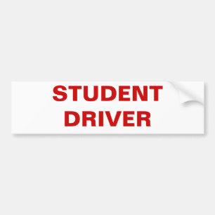 PEGATINA PARA COCHE CONDUCTOR DEL ESTUDIANTE