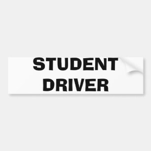 PEGATINA PARA COCHE CONDUCTOR DEL ESTUDIANTE