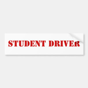 PEGATINA PARA COCHE CONDUCTOR DEL ESTUDIANTE