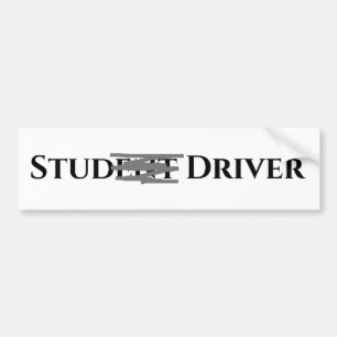 Pegatina Para Coche Conductor Estudiante Divertido