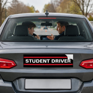 Pegatina Para Coche Conductor Estudiante Nuevo Instructor de Conducció