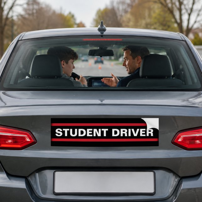 Pegatina Para Coche Conductor Estudiante Nuevo Instructor de Conducció (Subido por el creador)