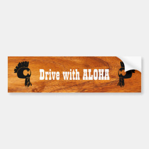 Pegatina Para Coche Conduzca con ALOHA