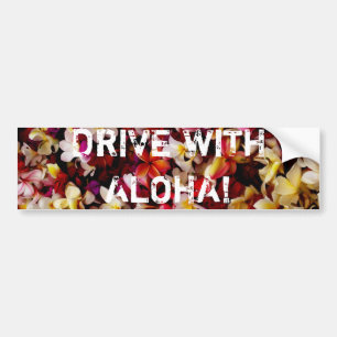 PEGATINA PARA COCHE ¡CONDUZCA CON HAWAIANA!