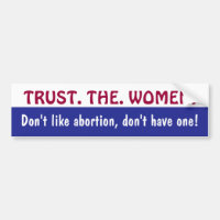 CONFIANZA. . MUJERES. bumpersticker
