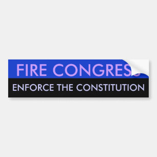 Pegatina Para Coche Congreso de Incendios aplica la constitución