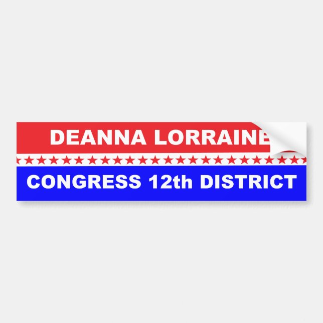 Pegatina Para Coche Congreso Deanna Lorraine 2020 California (Frente)
