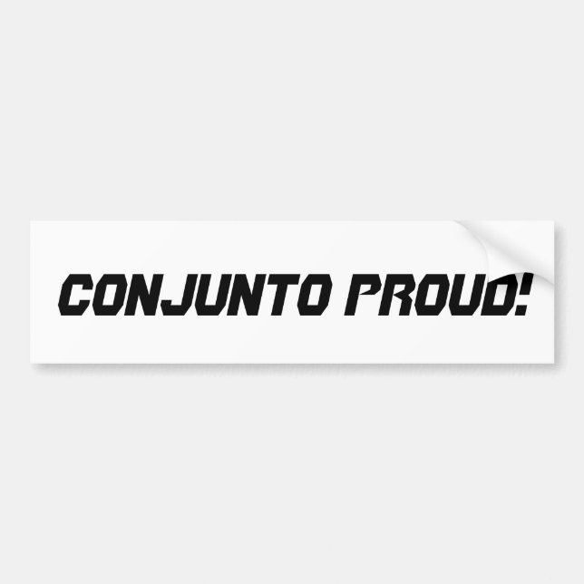 Pegatina Para Coche Conjunto orgulloso (Frente)