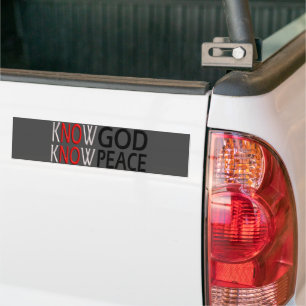 Pegatina Para Coche Conozca a Dios.