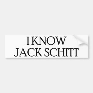 Pegatina Para Coche Conozco Jack Schitt