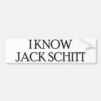 Pegatina Para Coche Conozco Jack Schitt