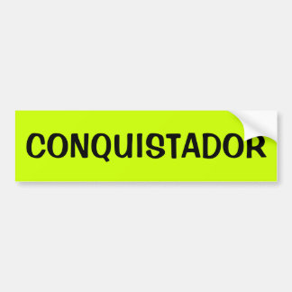 PEGATINA PARA COCHE CONQUISTADOR