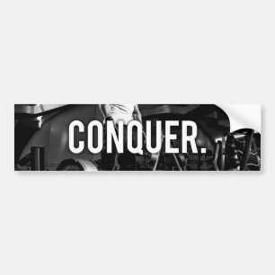 Pegatina Para Coche CONQUISTAR - "Construcción de cuerpos" Motivación 