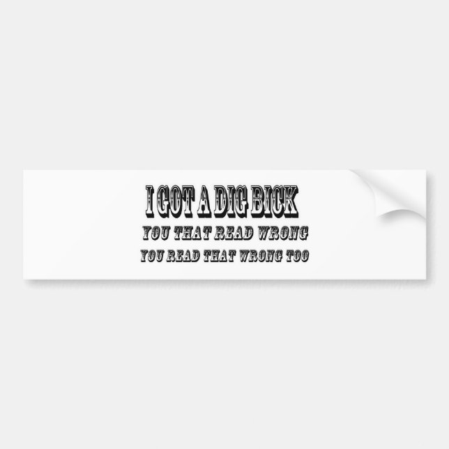 Pegatina Para Coche Conseguí un bick del empuje (Frente)