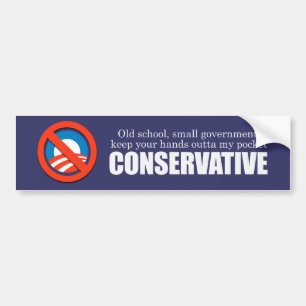 Pegatina Para Coche Conservador Bumpersticker de la escuela vieja