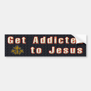 Pegatina Para Coche Consiga adicto a Jesús