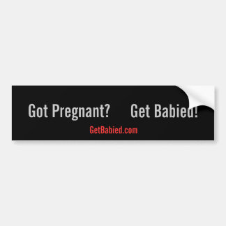 Pegatina Para Coche ¿Consiga Babied-GotPregnant?