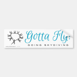 Pegatina Para Coche ¡Consiguió volar! Skydiving que va