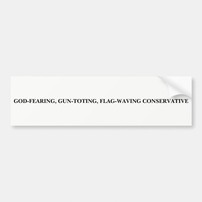 Pegatina Para Coche Consrvative (Frente)