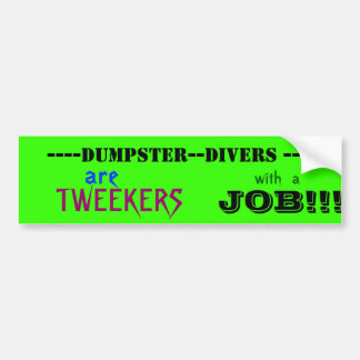 PEGATINA PARA COCHE ----CONTENEDOR--BUCEADORES ----¡, TWEEKERS,