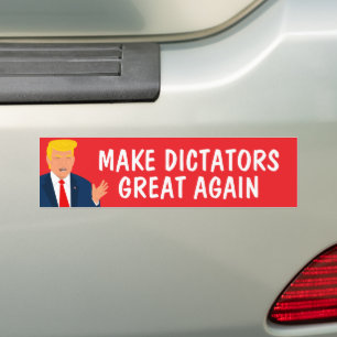 Pegatina Para Coche Contra Trump vuelve a hacer grandes a los dictador