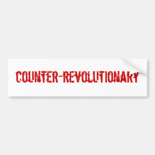 Pegatina Para Coche Contrarrevolucionario Bumpersticker