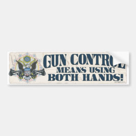Pegatina Para Coche Control de armas: Usando ambas manos Arma-Toting