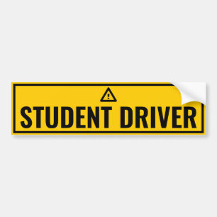 Pegatina Para Coche Controlador de estudiante de precaución