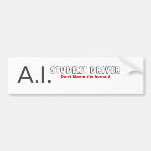 Pegatina Para Coche Controlador de estudiantes de IA