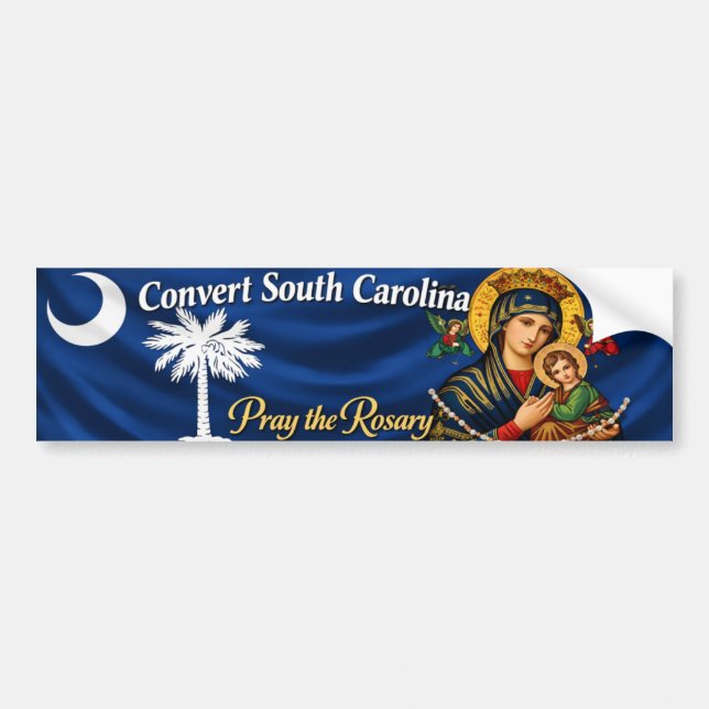 Pegatina Para Coche Convert South Carolina Bumper Sticker (Frente)