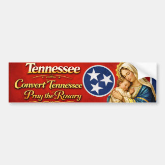 Pegatina Para Coche Convert Tennessee Pray the Rosary