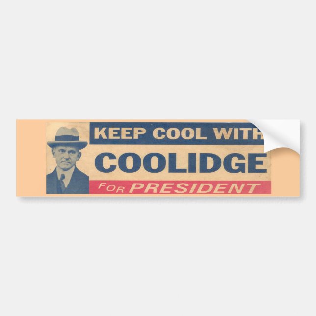 Pegatina Para Coche Coolidge para presidente Sticker (Frente)