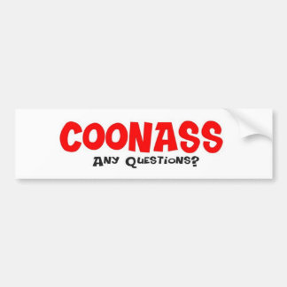 Pegatina Para Coche CoonAss - cuaesquiera preguntas