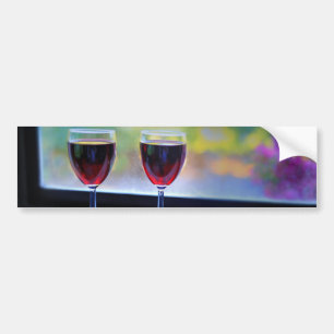 Pegatina Para Coche Copa de Vino