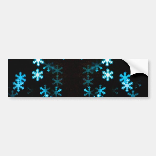 Pegatina Para Coche Copia de Nieve de Navidad Mágica (Frente)