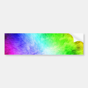 Pegatina Para Coche Copia peluda del arco iris