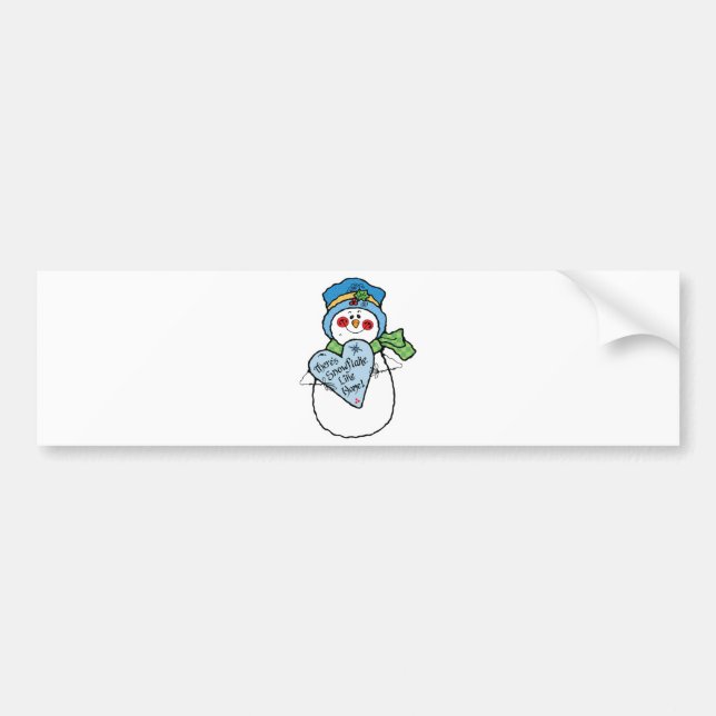 Pegatina Para Coche copo de nieve como nieve casera (Frente)