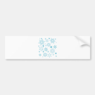 Pegatina Para Coche copos de nieve azules