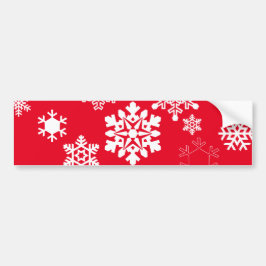 Pegatina Para Coche Copos de nieve blancos - Color del fondo del Perso