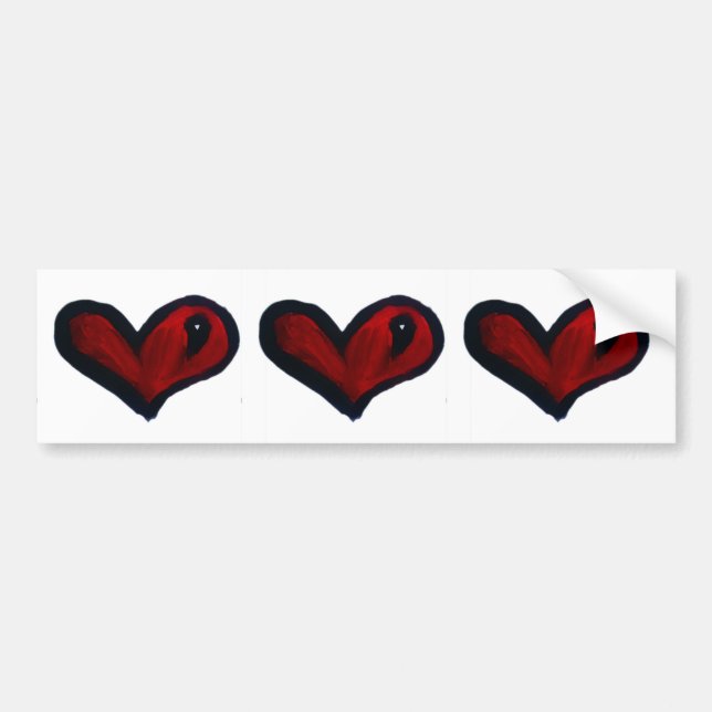 Pegatina Para Coche Corazón (Frente)